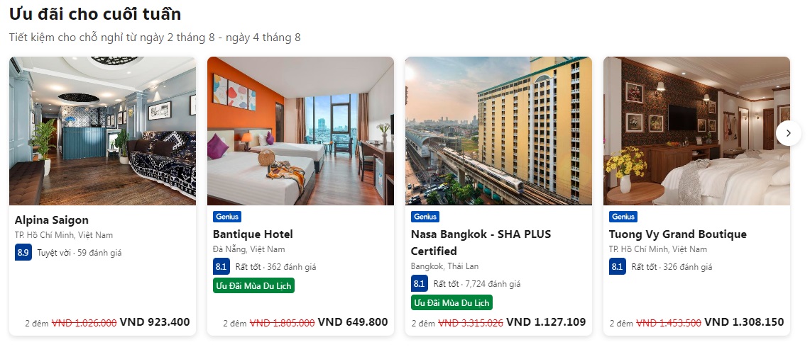 dịch vụ đăng ký booking